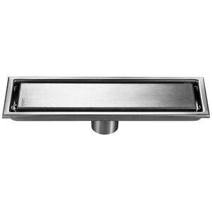 Aiperq - Thickened 304 Stainless Steel Invisible Floor Drain Rectangular Brushed Surface Shower Floor Drain 10X20cm Aiperq - Thickened 304 Stainless Steel Invisible Floor Drain Rectangular Brushed Surface Shower Floor Drain 10X20cm