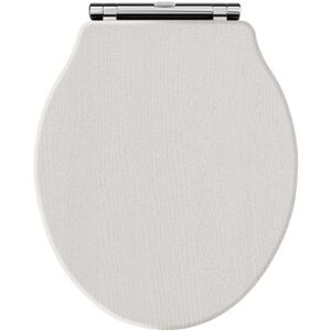 Park Lane - Hudson Reed Chancery Soft Close Toilet Seat Chrome Hinges - Timeless Sand Park Lane - Hudson Reed Chancery Soft Close Toilet Seat Chrome Hinges - Timeless Sand