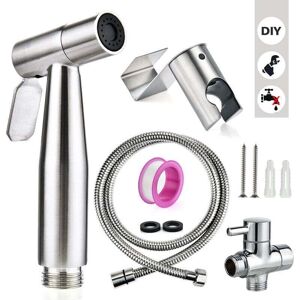 Ymyny - Toilet Bidet Set with Shower Head – Handheld Bidet Sprayer – Toilet Shower Head with Hose + Stainless Steel Bracket mumu Ymyny - Toilet Bidet Set with Shower Head – Handheld Bidet Sprayer – Toilet Shower Head with Hose + Stainless Steel Bracket mumu
