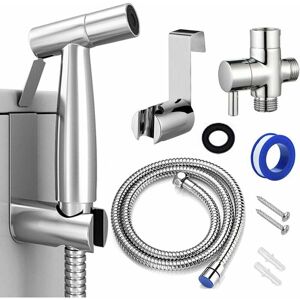 Fuhuida Trading - Toilet Bidet Sprayer, Portable Cloth Diaper Sprayer, Bathroom Jet Sprayer Kit with Hose, Stainless Steel Easy to Install, Excellent Fuhuida Trading - Toilet Bidet Sprayer, Portable Cloth Diaper Sprayer, Bathroom Jet Sprayer Kit with Hose, Stainless Steel Easy to Install, Excellent