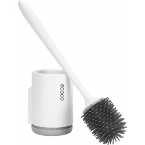 Hoopzi - Toilet Brush Antibacterial Silicone Toilet Brush Toilet Brush Set Long Handle Toilet Brush with Hygienic Holder Hoopzi - Toilet Brush Antibacterial Silicone Toilet Brush Toilet Brush Set Long Handle Toilet Brush with Hygienic Holder
