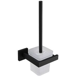 MEMKEY Toilet Brush Holder and Tumbler Holder, Wall Mounted Toilet Brush Made of 304 Stainless Steel, Black Satin Finish, for Bathroom (Brush Included) MEMKEY Toilet Brush Holder and Tumbler Holder, Wall Mounted Toilet Brush Made of 304 Stainless Steel, Black Satin Finish, for Bathroom (Brush Included)