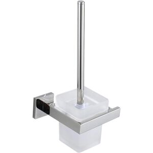 MEMKEY Toilet brush holder with silver color made of 304 stainless steel, simple toilet brush holder with polished surface, modern and simple design, MEMKEY Toilet brush holder with silver color made of 304 stainless steel, simple toilet brush holder with polished surface, modern and simple design,