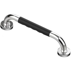 AOUGO Toilet Grab Bar, 30cm Chrome Stainless Steel Grab Bar for Bathroom, Shower Handle, Bath Handle, Bathroom Grab Bars with Non-Slip Silicone AOUGO Toilet Grab Bar, 30cm Chrome Stainless Steel Grab Bar for Bathroom, Shower Handle, Bath Handle, Bathroom Grab Bars with Non-Slip Silicone