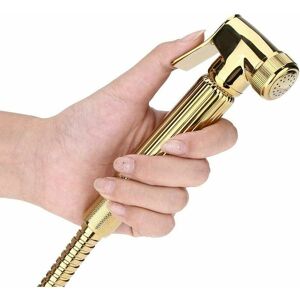 Dewdat - Toilet Hygiene Kit Portable Bidet Hand Shower Wall Mounted Spray/Spray Head/Handheld Shower Set for Personal Care Hygiene Potty Toilet Gold Dewdat - Toilet Hygiene Kit Portable Bidet Hand Shower Wall Mounted Spray/Spray Head/Handheld Shower Set for Personal Care Hygiene Potty Toilet Gold