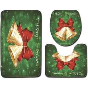 Tonchean - Toilet Mat Contour Rug Set of 3 Non-Slip Bathroom Mats with Santa Claus Print - Super Water Absorption Soft Bath Mat for Bathroom, Tonchean - Toilet Mat Contour Rug Set of 3 Non-Slip Bathroom Mats with Santa Claus Print - Super Water Absorption Soft Bath Mat for Bathroom,