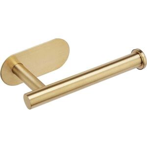 YMYNY Toilet Paper Holder (Brushed Brass), Wall Mounted Toilet Paper Holder, 304 Stainless Steel Toilet Paper Holder, Self-Adhesive Toilet Paper Holder No YMYNY Toilet Paper Holder (Brushed Brass), Wall Mounted Toilet Paper Holder, 304 Stainless Steel Toilet Paper Holder, Self-Adhesive Toilet Paper Holder No