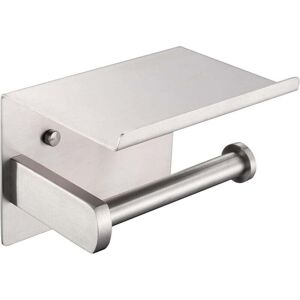 YMYNY Toilet Paper Holder, Modern Brushed sus 304 Stainless Steel Toilet Paper Holder with Phone Shelf, Bathroom Kitchen Accessories mumu YMYNY Toilet Paper Holder, Modern Brushed sus 304 Stainless Steel Toilet Paper Holder with Phone Shelf, Bathroom Kitchen Accessories mumu
