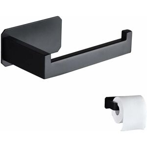 HKLFFJA Stainless Steel Toilet Paper Holder Original Wall Mounted Toilet Paper Holder Without Drilling Black 3M Adhesive Toilet Paper Holder For Bathroom wc HKLFFJA Stainless Steel Toilet Paper Holder Original Wall Mounted Toilet Paper Holder Without Drilling Black 3M Adhesive Toilet Paper Holder For Bathroom wc