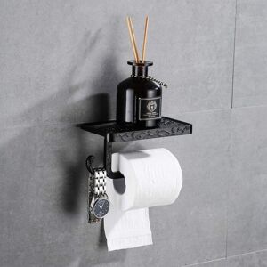 BEIJIYI Toilet paper holder Wall mounted toilet paper holder Toilet paper holder Hygienic toilet paper roll holder Black bronze color (black) BEIJIYI Toilet paper holder Wall mounted toilet paper holder Toilet paper holder Hygienic toilet paper roll holder Black bronze color (black)