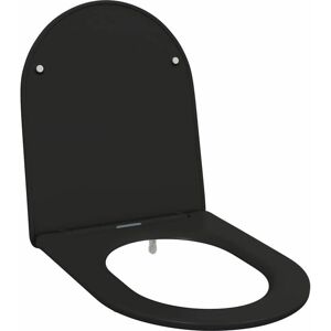 Vidaxl - Quick Release Toilet Seat Black 44 x 36.4 x 3.4 cm Duroplast Vidaxl - Quick Release Toilet Seat Black 44 x 36.4 x 3.4 cm Duroplast