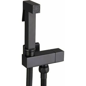 Gotrays - Toilet Shower Kit, Black Brass Handheld Bidet Sprayer Wall Mounted Bidet Sprayer Toilet Shower Complete Kit, Personal Hygiene, G1/2 Gotrays - Toilet Shower Kit, Black Brass Handheld Bidet Sprayer Wall Mounted Bidet Sprayer Toilet Shower Complete Kit, Personal Hygiene, G1/2