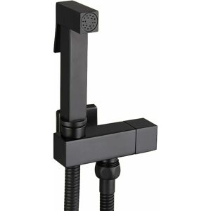 GTA - Toilet Spray Kit, Black Brass Hand Held Bidet Sprayer Bidet Sprayer Wall Mounted Toilet Sprayer Complete Kit G1/2 GTA - Toilet Spray Kit, Black Brass Hand Held Bidet Sprayer Bidet Sprayer Wall Mounted Toilet Sprayer Complete Kit G1/2