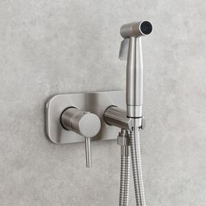 Aiperq - Toilet Sprayer Set Bidet Sprayer Bidet Shower Sprayer Set Brass Mixer Tap Wall Mount Handheld Shower Silver Aiperq - Toilet Sprayer Set Bidet Sprayer Bidet Shower Sprayer Set Brass Mixer Tap Wall Mount Handheld Shower Silver