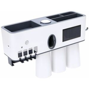 HOOPZI Toothbrush Holder Toothbrush Sanitizer Wall Mounted Toothbrush Holder with Sterilizer Function Electric Toothbrush Organizer for Bathroom Color: white HOOPZI Toothbrush Holder Toothbrush Sanitizer Wall Mounted Toothbrush Holder with Sterilizer Function Electric Toothbrush Organizer for Bathroom Color: white