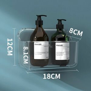 DEWDAT Toothbrush Holder,Bathroom storage,Wall Mounted Adhesive Storage for Bathroom,Kitchen No Drilling,Clear Plastic DEWDAT Toothbrush Holder,Bathroom storage,Wall Mounted Adhesive Storage for Bathroom,Kitchen No Drilling,Clear Plastic