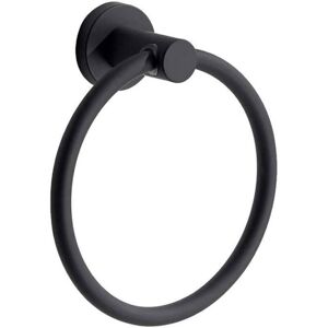 COOCHEER Towel Rack, 304 Stainless Steel Frosted Black Wall Mounted Towel Ring, Round Towel Holder for Bathroom, Kitchen (Black) COOCHEER Towel Rack, 304 Stainless Steel Frosted Black Wall Mounted Towel Ring, Round Towel Holder for Bathroom, Kitchen (Black)