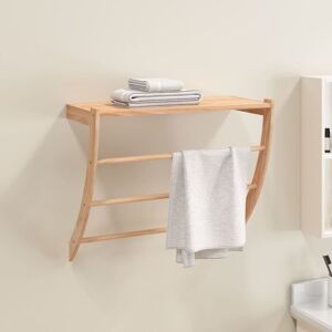 Towel Rack 60x25.5x49 cm Solid Wood Walnut vidaXL Towel Rack 60x25.5x49 cm Solid Wood Walnut vidaXL