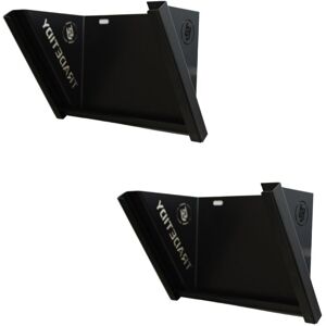 Tradetidy TT-PTB x2 Paper Towel Holder Blue Roll Dispenser - Black Tradetidy TT-PTB x2 Paper Towel Holder Blue Roll Dispenser - Black