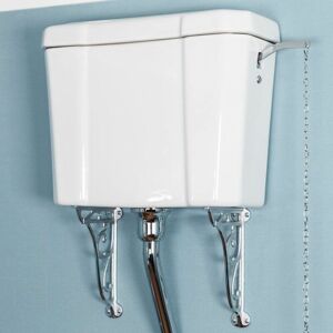 Park Lane Traditional Cloakroom High Level Toilet Cistern White Ceramic Bathroom Park Lane Traditional Cloakroom High Level Toilet Cistern White Ceramic Bathroom