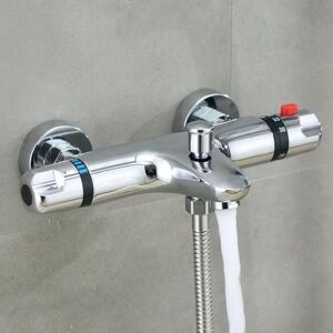 Ikodm - Triple thermostatic with vertical accessories Wall-mounted thermostatic shower faucet Thermostatic bathtub faucet Ikodm - Triple thermostatic with vertical accessories Wall-mounted thermostatic shower faucet Thermostatic bathtub faucet