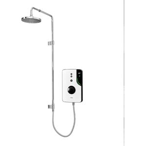 Triton - ENlight 9.5kw White Thermostatic Electric Shower Chrome uniq Rainshower Triton - ENlight 9.5kw White Thermostatic Electric Shower Chrome uniq Rainshower