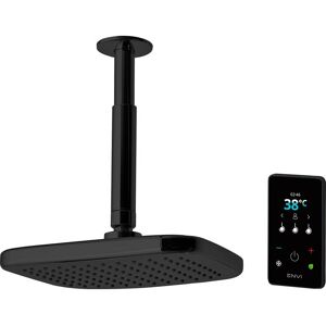 Triton - Envi 9.0Kw Thermo Black Electric Shower c/w Ceiling Fed Fixed Head Triton - Envi 9.0Kw Thermo Black Electric Shower c/w Ceiling Fed Fixed Head