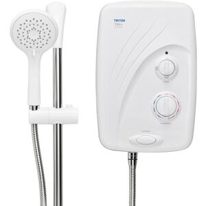 Triton - T80si Pumped Tank Fed White Electric Shower Replacement 8.5kW +Riser Rail Triton - T80si Pumped Tank Fed White Electric Shower Replacement 8.5kW +Riser Rail