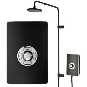 Triton - UniQ Aspirante Matte Black Finish Electric Shower 9.5kW Rainshower Head Triton - UniQ Aspirante Matte Black Finish Electric Shower 9.5kW Rainshower Head