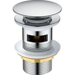 MCBOSON Universal Pop Up Automatic Sink Drain Stopper Chrome Overflow Bathroom Vessel Sink Drain MCBOSON Universal Pop Up Automatic Sink Drain Stopper Chrome Overflow Bathroom Vessel Sink Drain