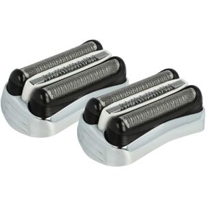 Vhbw - 2x Replacement Shaver Heads compatible with Braun cruZer clean 5, 6 Electric Shaver - Colour: silver Vhbw - 2x Replacement Shaver Heads compatible with Braun cruZer clean 5, 6 Electric Shaver - Colour: silver
