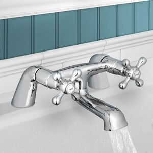 NES HOME Stafford Bathroom Traditional Cross Head Bath Filler Tap NES HOME Stafford Bathroom Traditional Cross Head Bath Filler Tap