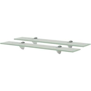 Floating Shelves 2 pcs Glass 60x20 cm 8 mm Vidaxl Floating Shelves 2 pcs Glass 60x20 cm 8 mm Vidaxl