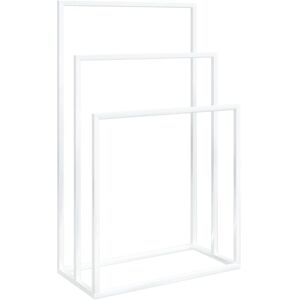 vidaXL Freestanding Towel Rack White 48x24x79 cm Iron - Bathroom Organizer vidaXL Freestanding Towel Rack White 48x24x79 cm Iron - Bathroom Organizer