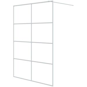 vidaXL Walk-in Shower Wall White 140x195 cm ESG Glass Shower Screen vidaXL Walk-in Shower Wall White 140x195 cm ESG Glass Shower Screen