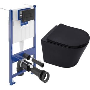 Villeroy & Boch Villeroy&boch - Floor-standing toilet Frame + sat Infinitio Rimless toilet + SoftClose seat + Black plate (VCNBLINFI4) Villeroy & Boch Villeroy&boch - Floor-standing toilet Frame + sat Infinitio Rimless toilet + SoftClose seat + Black plate (VCNBLINFI4)