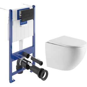 Villeroy & Boch Villeroy&boch - floor-standing wc pack + sat Tornado Quiet Rimless wc + SoftClose seat + Black plate (VCNTORNADO4) Villeroy & Boch Villeroy&boch - floor-standing wc pack + sat Tornado Quiet Rimless wc + SoftClose seat + Black plate (VCNTORNADO4)