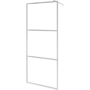 vidaXL Walk-in Shower Wall with Frosted ESG Glass - 90x195 cm vidaXL Walk-in Shower Wall with Frosted ESG Glass - 90x195 cm