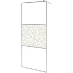 vidaXL Walk-in Shower Wall ESG Glass Stone Design 100x195 cm - Shower Wall vidaXL Walk-in Shower Wall ESG Glass Stone Design 100x195 cm - Shower Wall