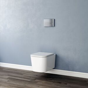 BIUBIUBATH Modern Bathroom Wall Hung Toilet Rimless Square wc pan uf Soft Close Seat BIUBIUBATH Modern Bathroom Wall Hung Toilet Rimless Square wc pan uf Soft Close Seat
