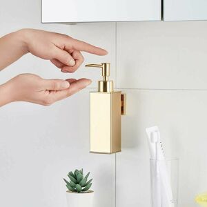 HOOPZI Wall Mounted 304 Stainless Steel Soap Dispenser For Home Decor (Gold) HOOPZI Wall Mounted 304 Stainless Steel Soap Dispenser For Home Decor (Gold)