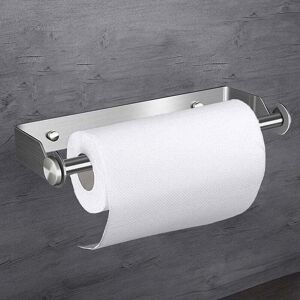 YMYNY Wall Mounted Paper Towel Holder, Under Cabinet Roll Holder, Stainless Steel, Self-Adhesive Free Drilling, for Storing Toilet Paper and Towels, Silver YMYNY Wall Mounted Paper Towel Holder, Under Cabinet Roll Holder, Stainless Steel, Self-Adhesive Free Drilling, for Storing Toilet Paper and Towels, Silver