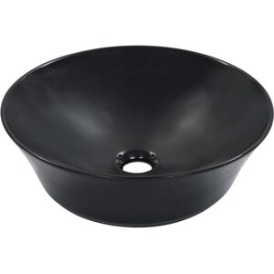 vidaXL Wash Basin 41x12.5cm Ceramic Black - Wash Basin vidaXL Wash Basin 41x12.5cm Ceramic Black - Wash Basin