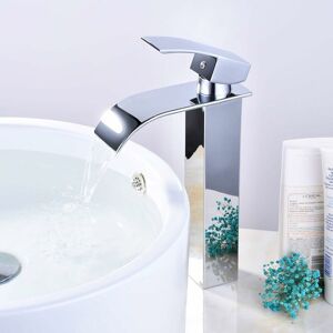 Mumu - Waterfall Basin Mixer, Bathroom Faucet, Modern Waterfall Faucet Design with Adjustable Hot and Cold Basin Faucet, Suitable for Bathroom Sink Mumu - Waterfall Basin Mixer, Bathroom Faucet, Modern Waterfall Faucet Design with Adjustable Hot and Cold Basin Faucet, Suitable for Bathroom Sink