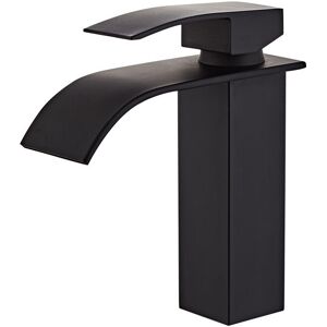 Dewdat - Waterfall Basin Sink Mixer Tap Bathroom Lever Single Handle Leadless Brass Faucet,Tap Bathroom for Cold and Hot Water,With 2 × G3/8'' Dewdat - Waterfall Basin Sink Mixer Tap Bathroom Lever Single Handle Leadless Brass Faucet,Tap Bathroom for Cold and Hot Water,With 2 × G3/8''