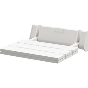 Wholesale Domestic - White Resin Wall Mounted Folding Shower Seat Wholesale Domestic - White Resin Wall Mounted Folding Shower Seat