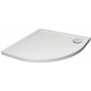 White Rectangular Stone Resin Premium Shower Tray with Corner Waste Position, 1100 x 760 mm - Balterley White Rectangular Stone Resin Premium Shower Tray with Corner Waste Position, 1100 x 760 mm - Balterley