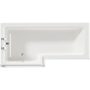 Wholesale Domestic - Loire 1700mm Left Hand l Shaped Shower Bath with Polished Chrome Bath Screen and Olive Green Front and End Bath Panels Wholesale Domestic - Loire 1700mm Left Hand l Shaped Shower Bath with Polished Chrome Bath Screen and Olive Green Front and End Bath Panels