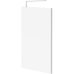 Wholesale Domestic - Pacco 8mm Clear Glass Polished Chrome 1850mm x 1200mm Walk In Shower Screen including Wall Channel and Support Bar Wholesale Domestic - Pacco 8mm Clear Glass Polished Chrome 1850mm x 1200mm Walk In Shower Screen including Wall Channel and Support Bar