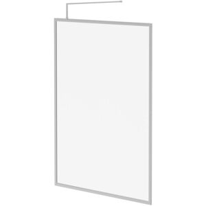 Wholesale Domestic - Pacco 8mm Clear Glass Polished Chrome 1850mm x 1400mm Fully Framed Walk In Shower Screen including Wall Channel and Support Bar Wholesale Domestic - Pacco 8mm Clear Glass Polished Chrome 1850mm x 1400mm Fully Framed Walk In Shower Screen including Wall Channel and Support Bar